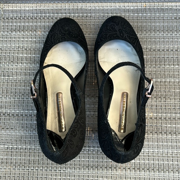 SOPHIA WEBSTER ladies black Renee Jacquard Maryjane crystal heels shoes-6-PROM - Picture 8 of 12